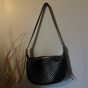 SHEIN black woven leather bag!